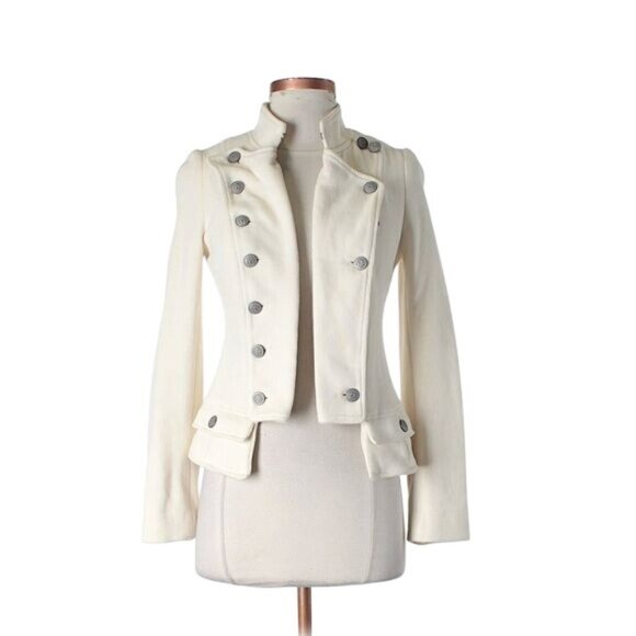 VTG Free People Military Corset Lace Up Jacket | Indie Sleaze Steampunk Grunge 0 - Picture 2 of 8